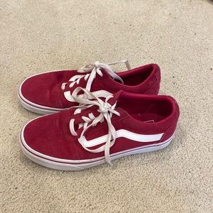redish pink vans